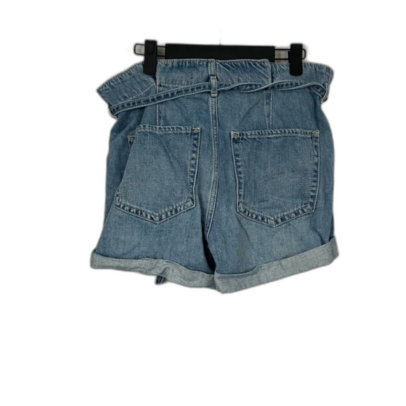 Hollister Ultra High Rise Paper Bag Denim Blue Jean Cotton Shorts Size 11/30 - Picture 3 of 8